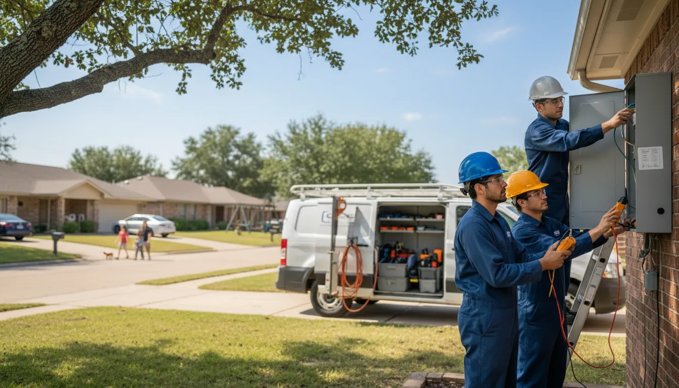 Certified electrician providing emergency electrical services in Bernice, LA